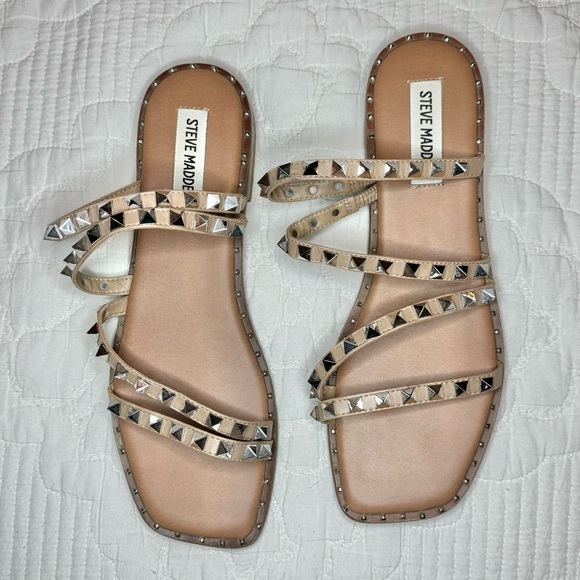 Steve Madden studded sandals size 8 1/2 - Picture 2 of 7